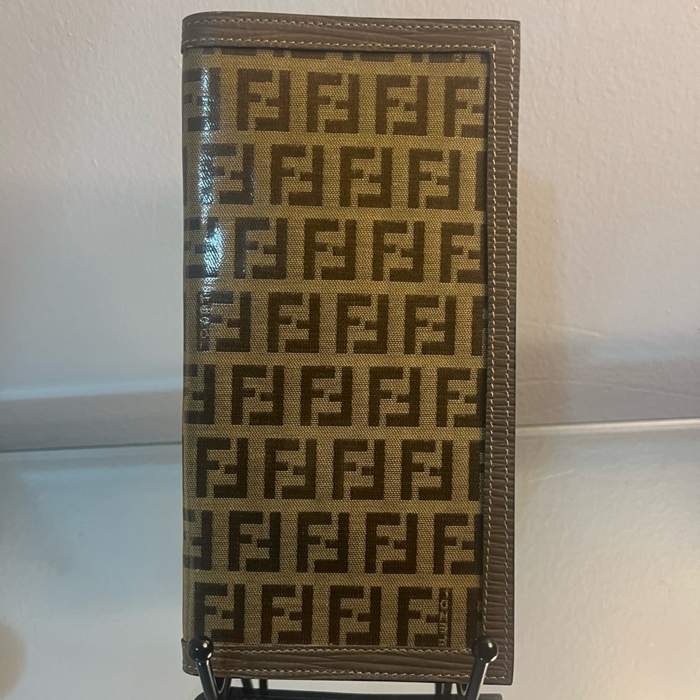 Fendi Tan and Brown Monogram Wallet